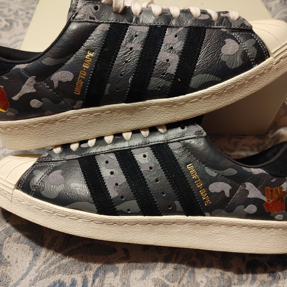 Adidas x bape shelltoe sneakers